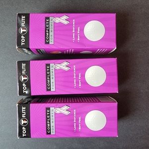 Lot Of 9 Top Flite White Golf‎ Balls